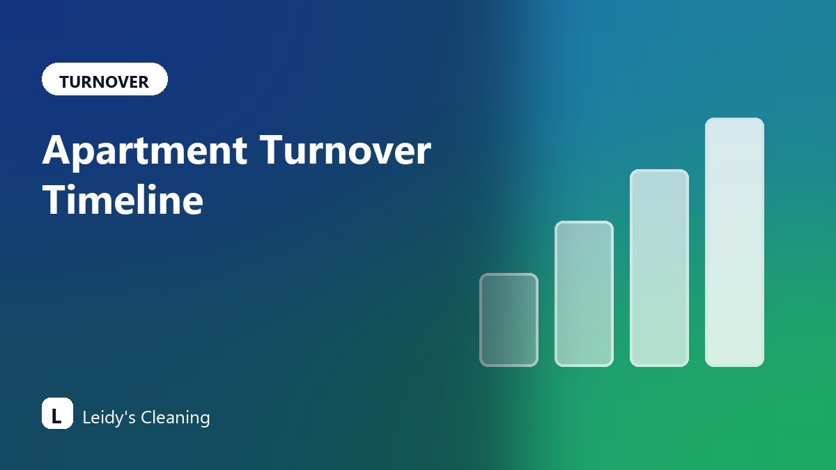 Apartment Turnover Cleaning Timeline for Puget Sound Properties