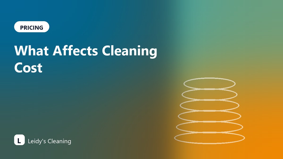 What Affects the Cost of House Cleaning in Washington?